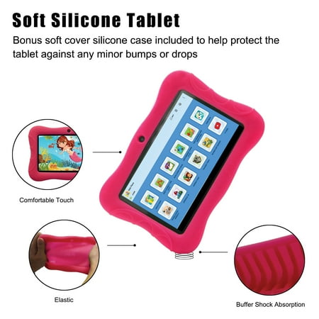 Contixo K3-Pink K3 7-Inch Kids HD Tablet (Pink) (Best Tablet For School Work)