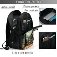 thumbnail image 4 of Balery Forest Meditating Gorilla Mochila con carga USB para hombre y mujer - Mochila impermeable y antirrobo para portátil con puerto USB para viajes, trabajo, estudios y universidad, 4 of 7