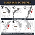 thumbnail image 3 of SOULWIT Replacement Silicone Headband Pad Kit for Sony PlayStation 5 Pulse PS5 3D Wireless Headphones, Head Band Top Straps Cover Repair Part, Headstrap Easy DIY Installation - Black, 3 of 4