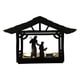 thumbnail image 1 of Christmas - Bethlehem Christmas Set, Indoor, Christmas, Metal Light Bracket, 11.8 Inch Rural Wooden Bracket, Christmas Metal Sign With Candlestick, 1 of 1