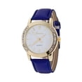 thumbnail image 2 of Fashion Watches For Women, Blue Dial, Textured Leather Strap, Lightweight Slim Design, Accurate Timekeeping, Perfect for Business Casual, Ideal Birthday Gift for Her, 2 of 3