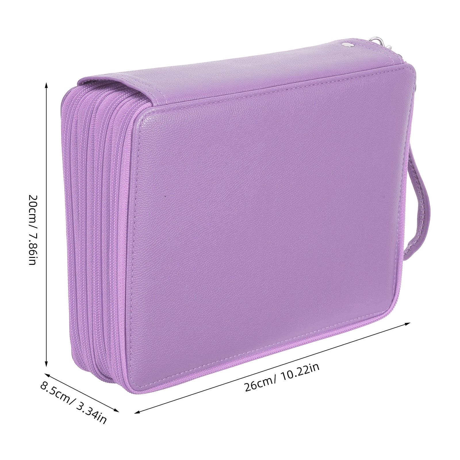 OUNONA Large Capacity Pencil Case with Multi-Layer Zipper Compartments for Pens, Markers, and Stationery Storage
