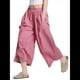 thumbnail image 2 of Pantalones Palazzo de Algodón A Cuadros para Mujer, Cintura Elástica, con Bolsillos, para Verano Rojo XL, 2 of 8