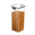 thumbnail image 2 of Clear Food Storage Container Large Capacity Food Container for Rice Sugar Candy Flour - Black, 2 of 2