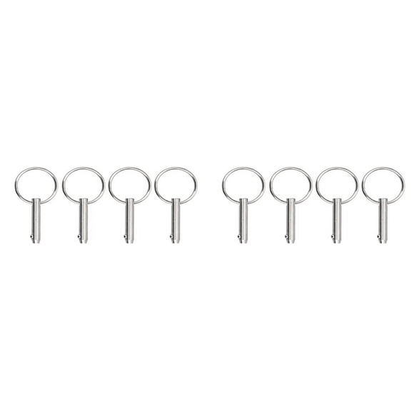 8 Piezas de Pasadores Marinos de LiberacióN RáPida, Pasadores Superiores Bimini, DiáMetro 1/4 Pulgadas (6,3 Mm), Longitud Total 1,5 Pulgadas (38 Mm), Longitud Utilizable (25,4 Mm)