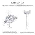 thumbnail image 6 of Rosec Jewels 2 Carat Lab Grown Diamond Emerald Cut Engagement Ring for Women (E-VS1 Grade) - IGI Certified Diamond Solitaire Ring, 925 Sterling Silver, US 4.00, 6 of 7