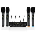 thumbnail image 2 of Pyle Système de Microphone Sans Fil avec Base Réceptrice Bluetooth et 4 Micros (2 Pack), 2 of 8
