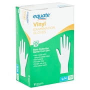 Equate Vinyl Examination Gloves, Small / Medium, 100 Count