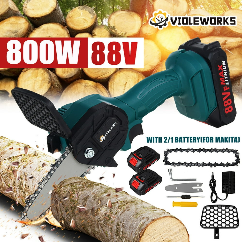 Mini Chainsaw, Small Cordless Battery 4 inch Chain Saw, 88V Portable