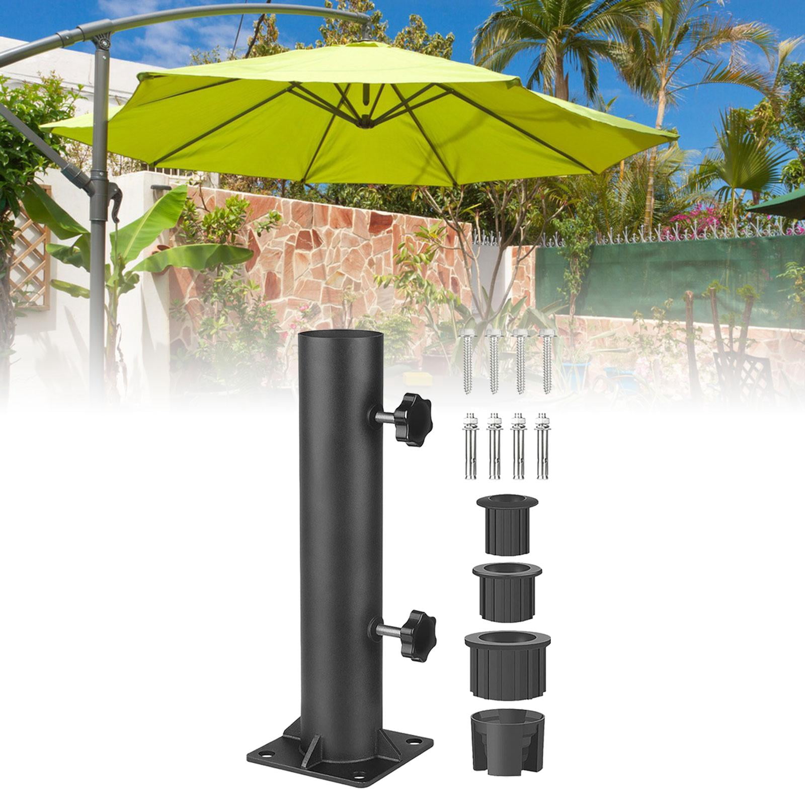 Colaxi Patio Umbrella Stand Flag Pole Holder Multifunctional Umbrella Clamp Outdoor Umbrella Holder for Porch Picnic Tables Pontoons