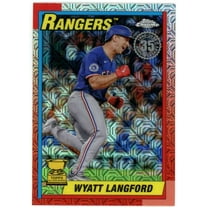 MLB 2025 Topps Series 1 Baseball 1990 Silver Pack Mojo Wyatt Langford T90C-85