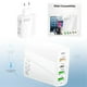 thumbnail image 1 of Cargador rápido QC3.0+PD20W con 3 puertos USB y adaptador funcional tipo C para cargar teléfonos inteligentes, 1 of 5