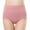 Pink, variant on huanledash Women Underpants Bouncy High Waist Solid Color Soft Tummy Control Anti-septic Intimate Slimming Lady Panties for Inner Wear