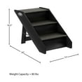 thumbnail image 5 of PETMAKER Foldable Nonslip Carpeted Pet Stairs with 3-Step Design (Gray), 5 of 8