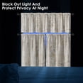 thumbnail image 7 of Light Brown Multi Kitchen Window Curtains Valance and Tier Set 36 Inch, Abstract Painting Vintage Rod Pocket Short Tier Curtain for Bathroom, Modern Small Cafe Drapes for Kitchen Decor, 7 of 7