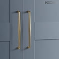 thumbnail image 2 of Goo-Ki 5.03''( 128mm ) Hole Center Polished gold Zinc Alloy Cabinet Handles Affordable Luxury Cabinet Pull Hardware for Bedroom, Kitchen, 6 Pack, 2 of 5