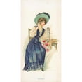 thumbnail image 2 of J. Barrick 9x14 Black Ornate Wood Framed Double Matted Museum Art Print Titled: Society Maid, No. 4 (1908), 2 of 5