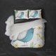thumbnail image 3 of 3D Blanco Azul Pájaro Floral Funda de edredón Juego de ropa de cama Fundas de almohada 21, 3 of 3