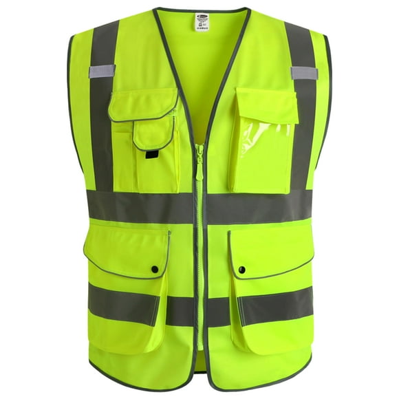 Chaleco de seguridad JKSafety Class 2 reflectante de alta visibilidad