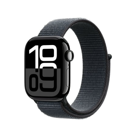 Apple Inc. Apple Watch Series 10 GPS + Cellular 42mm Jet Black Aluminum Case with Ink Sport Loop