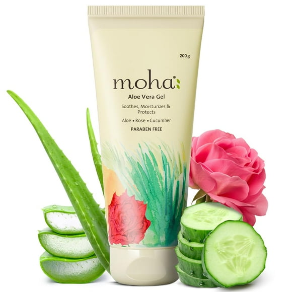 Aloe Vera Gel Enriched With Rose & Cucumber Pure & Natural Face Gel 200 gm (Pack of 1)