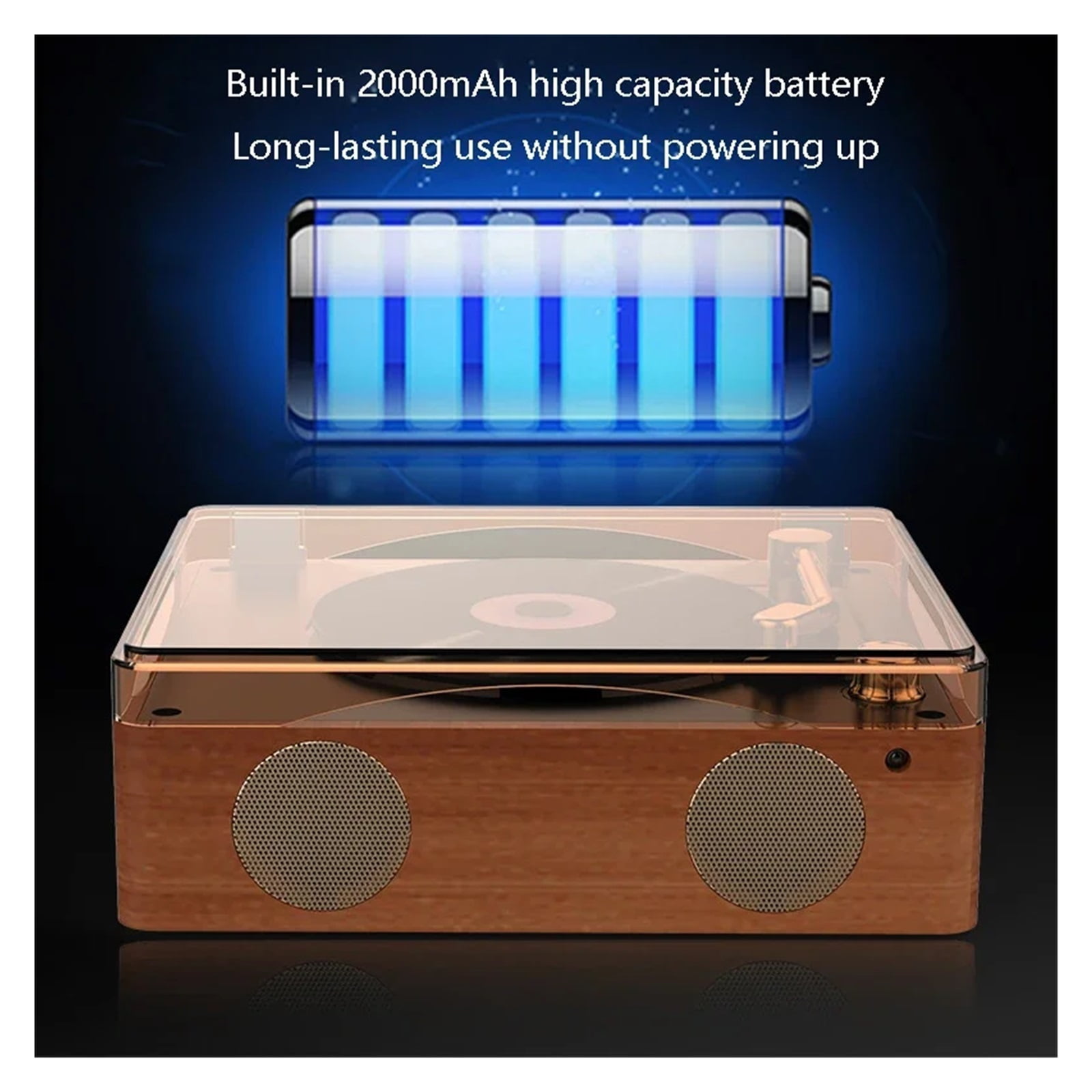 CD Player Bluetooth 5.0Built-In Speaker HIFI Portable Music PlayerBuilt-In SpeakerHigh-Capacity ,Multi-Functional