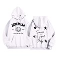 thumbnail image 1 of MHFRRA Sudaderas con Capucha y Sudaderas para Hombre, Sudaderas con Estampado de Doble Cara para Exteriores, Ropa Informal, Corte Holgado, Lavables A Máquina para Otoño E Invierno Blanco, 1 of 2