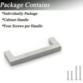 thumbnail image 5 of Knobelite 30 Pack Stainless Steel Kitchen Cabinet Handles Hole Centers 4 inch 102mm Square Cabinet Pulls Brushed Satin Nickel Dresser Drawer Pulls, 5 of 6