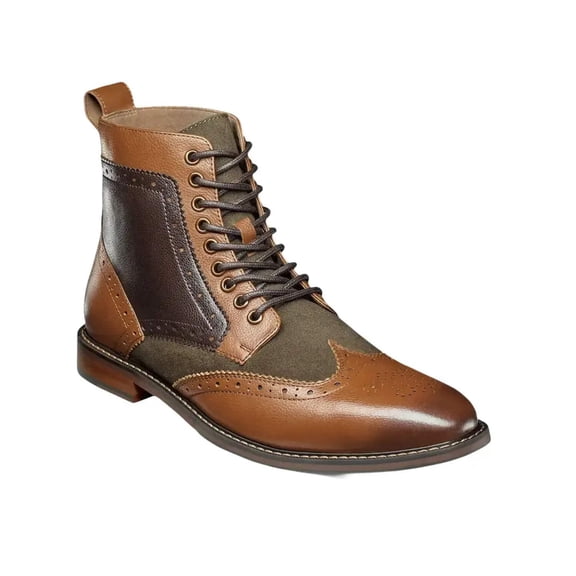 Stacy Adams Finnegan Wingtip Lace-Up Boot Olive Multi 25427-302
