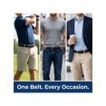 thumbnail image 6 of CTM  Braided Stretch Belt Silver Buckle Adjustable Elastic (Men), 6 of 7