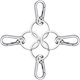 thumbnail image 3 of Mosquetón con clip para llavero - Llavero de zinc con mosquetón para guardar sus llaves justo donde las necesita - Llavero seguro multiusos 4 piezas, 3 of 5