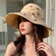 thumbnail image 3 of Sombrero de pescador para mujer Reversible: Sombrero de pesca con letras bordadas Sombrero de safari Sombrero para el sol, 3 of 6