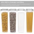 thumbnail image 4 of Airtight Food Storage Containers With Lids, 4 PCS 2.8L Pasta Containers for Pantry Organization and Storage, BPA Free Kitchen Storage Containers for S, 4 of 4