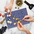 thumbnail image 5 of Unicorn Party Cutting Board, Teenage Style Stars and Hearts Purple Toned Background, Decorative Tempered Glass Cutting and Serving Board, Small Size, Violet Blue Lavender, by Ambesonne, 5 of 5