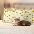 thumbnail image 3 of Yellow Flower Bee Outdoor Pillow Covers Pack of 2 Vintage Country Sunflower Floral Summer Bee Yellow Waterproof Throw Pillow Covers Decorative Cushion Cases for Patio Garden Tent Balcony 20x12 inch, 3 of 9