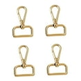 thumbnail image 3 of 4 Pieces Swivel Snap Hook Snap Hook Key , Rotatable Swivel for Belt Strap 2.5 Golden, 3 of 9