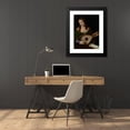 thumbnail image 4 of Bartolomeo Veneto 19x24 Black Modern Framed Museum Art Print Titled - Lady Playing a Lute (1530), 4 of 5