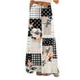 thumbnail image 2 of TMOYZQ Palazzo Pants for Women 2025, Elastic High Waisted Boho Casual Loose Wide Leg Pants Plus Size Print Baggy Lounge Trouser Pants on Clearance, 2 of 6