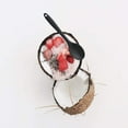 thumbnail image 4 of Cuchara para servir de 2 piezas, cuchara de cocina de silicona, cuchara para mezclar de silicona, cuchara de cocina de plástico utilizada para cocinar, hornear, mezclar y servir (negro rojo) JM, 4 of 5