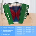 thumbnail image 2 of Aibecy Accordion for Beginners 7-Key 2-Bass Lightweight ABS Material Hand-Eye Coordination Stage Performance Christmas Gift, 2 of 7