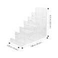 thumbnail image 6 of Mobestech Acrylic Jewelry Storage Rack Transparent Desktop Organizer Multi-Layer Stair Support 1Pc, 6 of 6