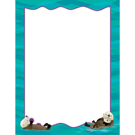 UPC: 0704068007185 | Barker Creek 8 1/2  x 11  Printer Paper Otters 50 per package BC718