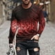 thumbnail image 1 of Blusas y camisas de manga larga con cuello redondo para hombre, blusa informal de manga larga con cuello redondo y estampado de rayas, blusa de poliéster para hombre, 1 of 5