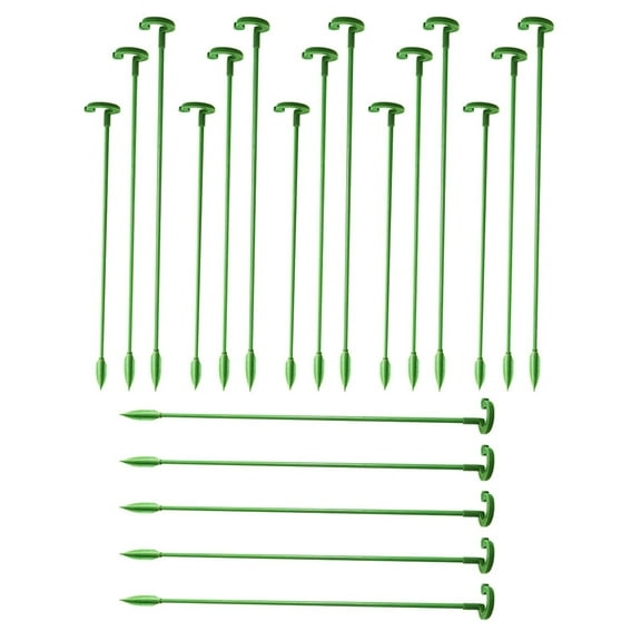 ELAYARD 20- Plant Support Stakes for Garden Flowers, Single Stem Stakes for Plant Stability and Growth