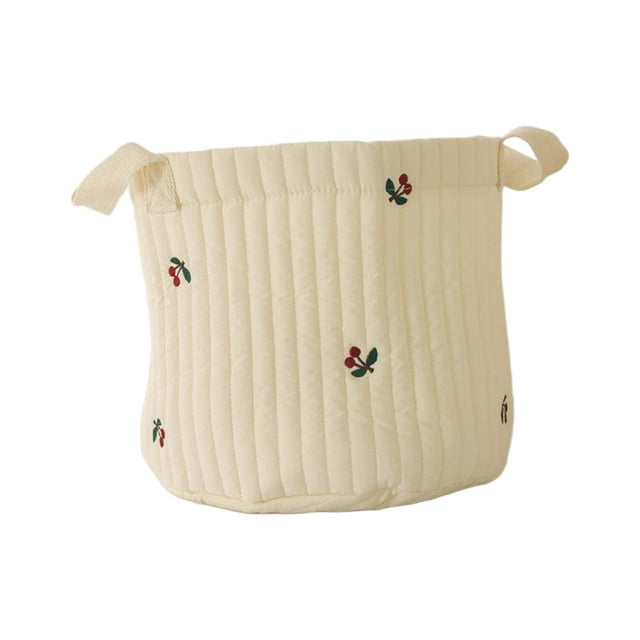TISHITA Baby Diaper Basket Multifunctional Empty Diaper Organizer for Outdoor Indoor Cherry Large