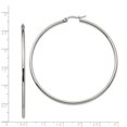 thumbnail image 4 of Boucles d'Oreilles Créoles en Acier Inoxydable 60mm 2mm, 4 of 8