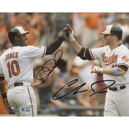 Chris Sale Autographed Baseball Chris Davis, Adam Jones Baltimore Orioles Fanatics Authentic Autographed 8