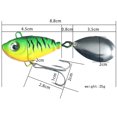 thumbnail image 3 of Sea Trolling Fishing Bait Sequins Mini VIB Fishing spinner false bait Lures Tackle Vibration Spinner False Bait, 3 of 5