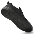 thumbnail image 3 of Zapatos CFVKPT para hombre, puntera ancha, soporte de arco, negro, talla 41, 3 of 7