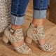thumbnail image 1 of Zapatillas de punta abierta con diamantes de imitación para mujer, zapatos de tacón alto, sandalias cómodas, sandalias informales cómodas para la playa Wmkox8yii  nm748, 1 of 3